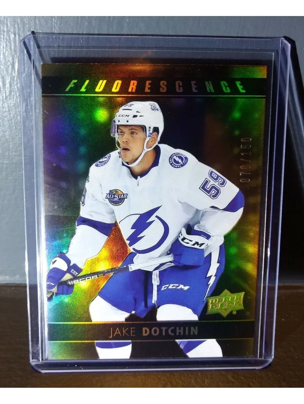 2017 Jake Dotchin Upper Deck Fluorescence #F-12 Hockey Card #/150